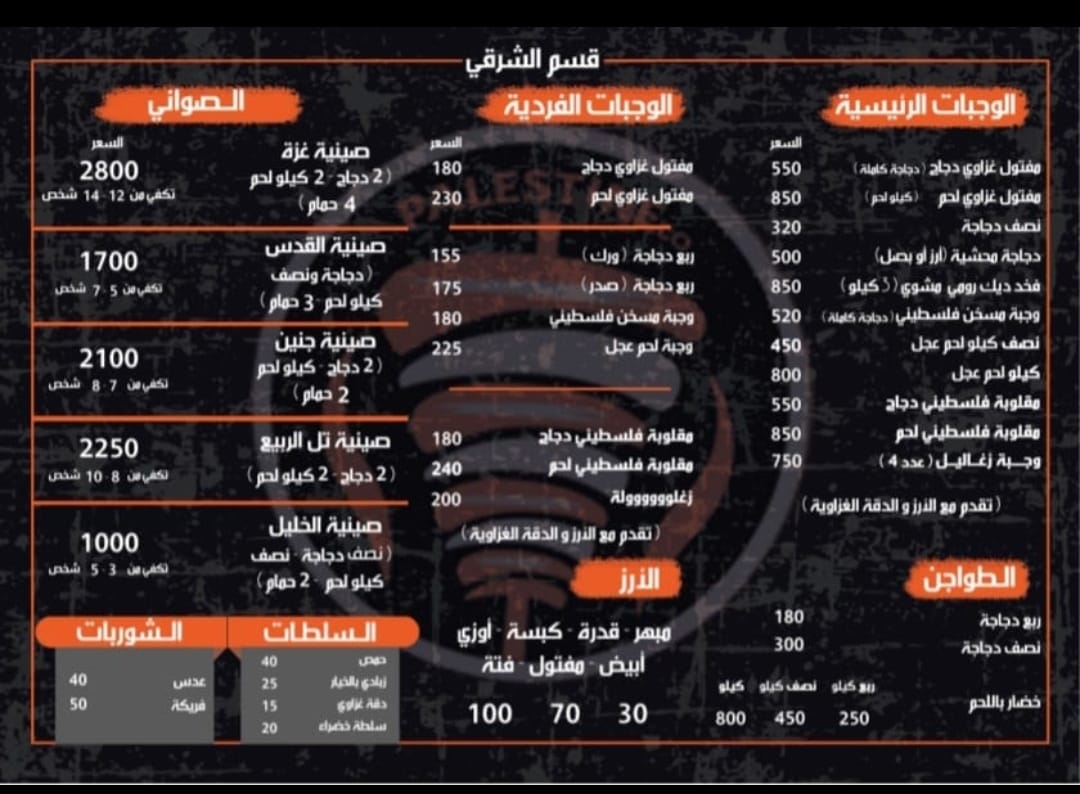 قائمة الطعام 2